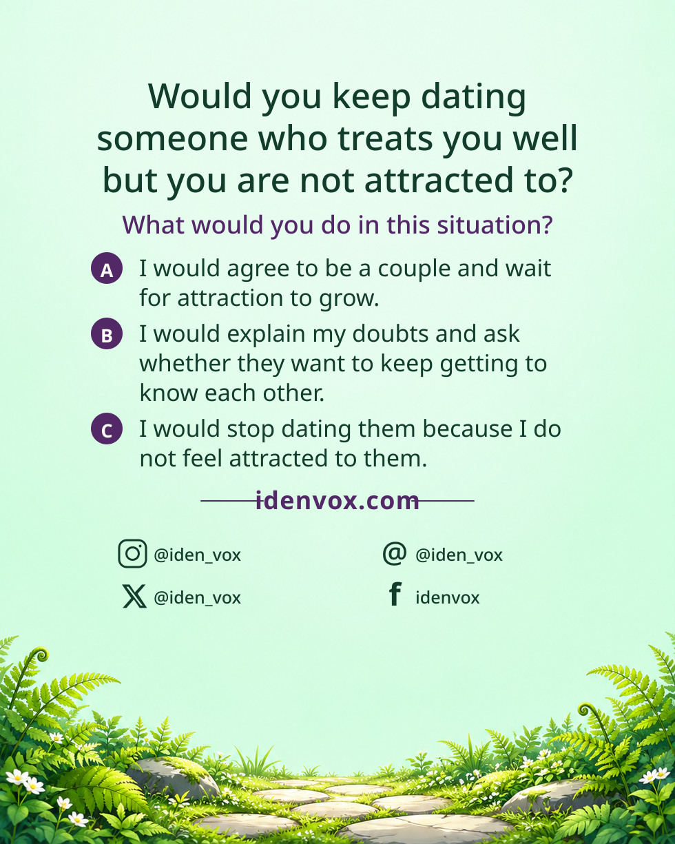 Would you keep dating someone who treats you well but you are not attracted to?