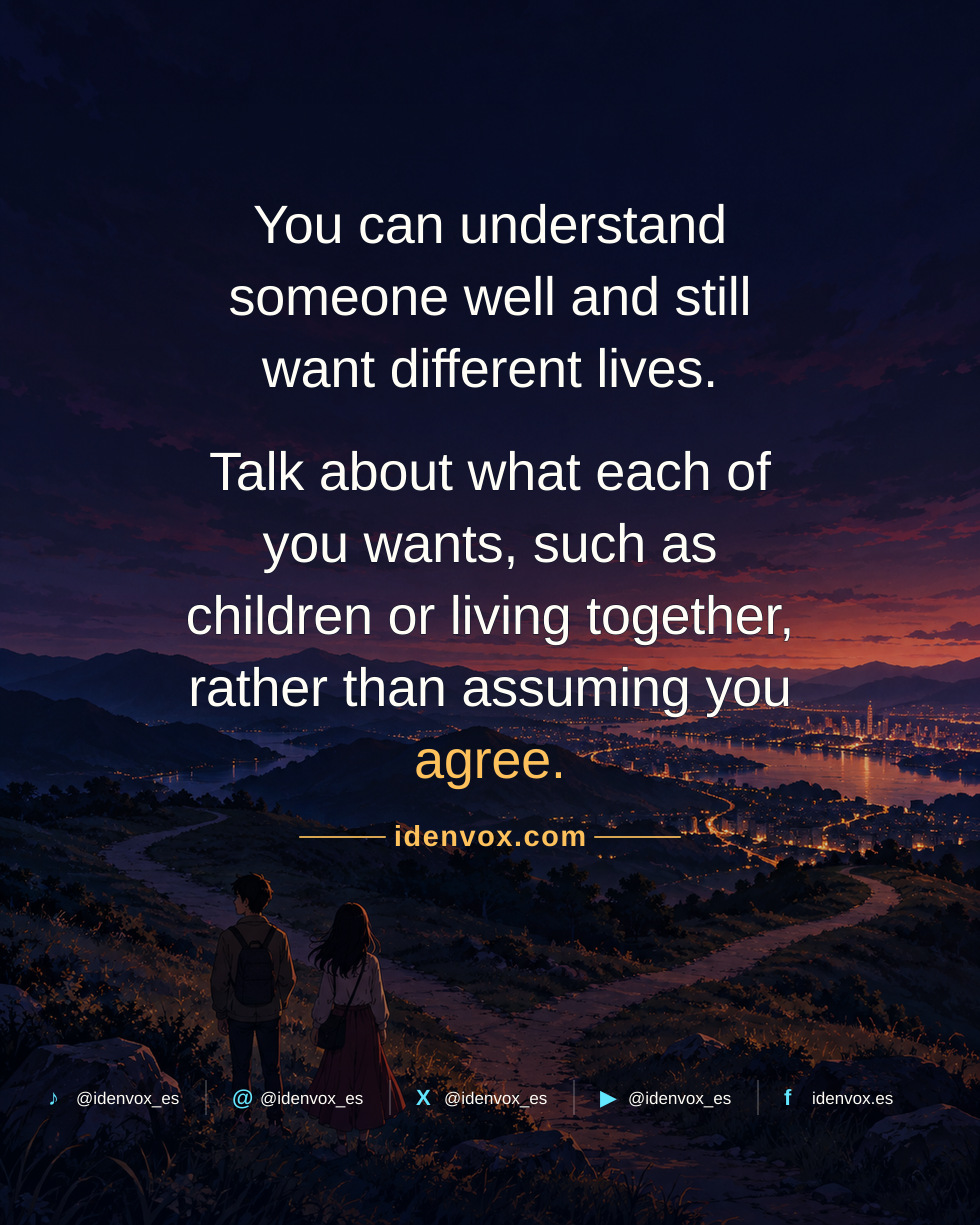 Understanding Each Other Does Not Mean Wanting the Same Life