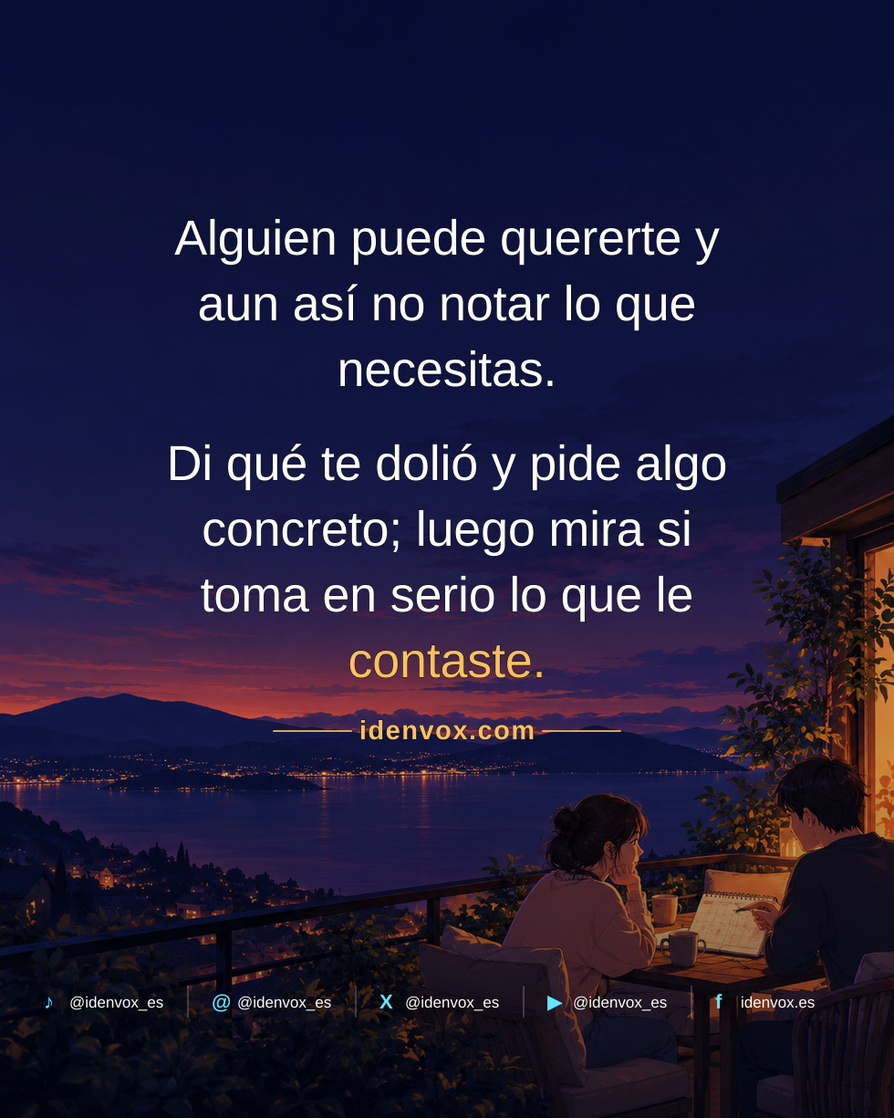 Quien te ama no tiene por qué saber lo que estás pensando