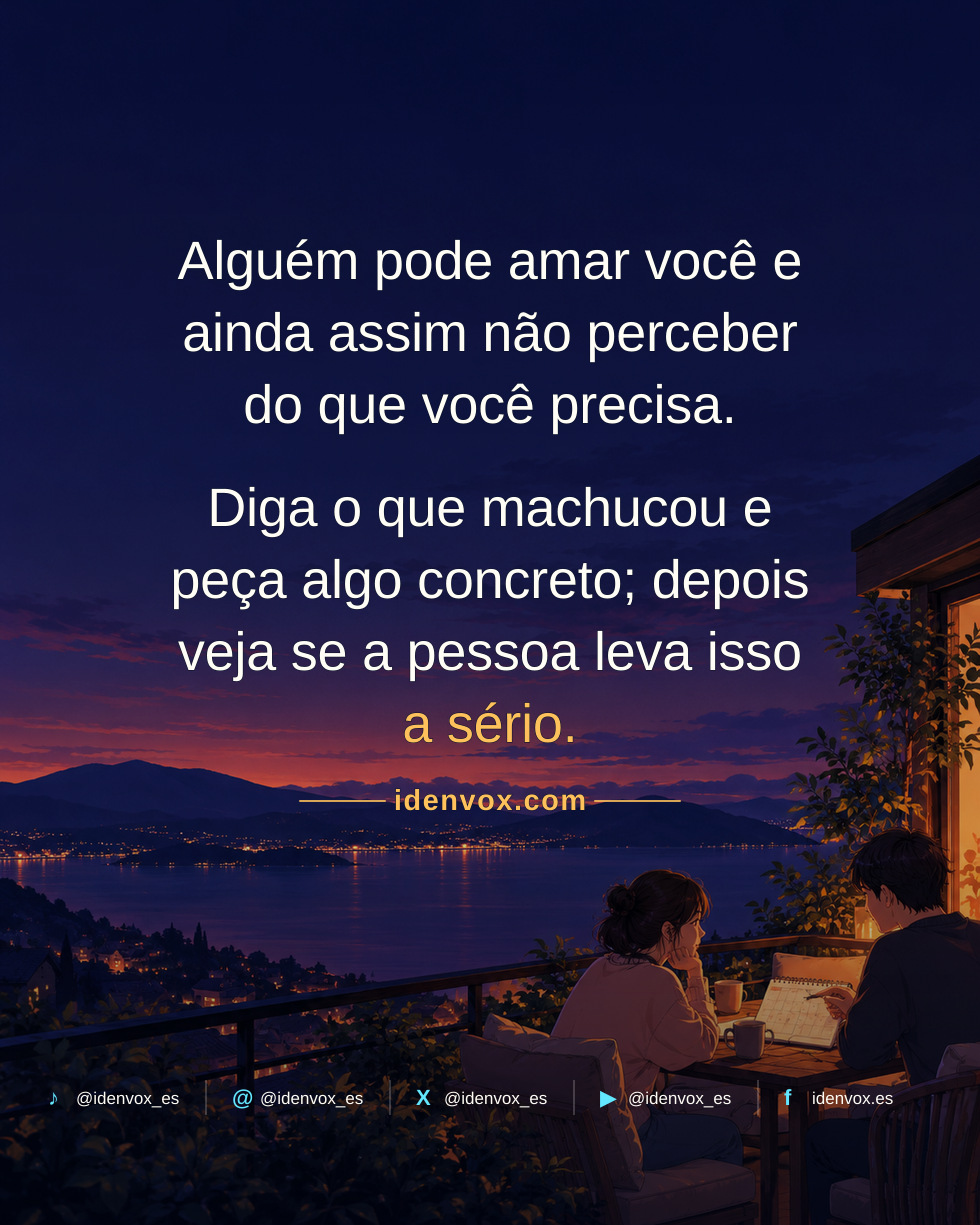 Quem ama você não consegue ler seus pensamentos