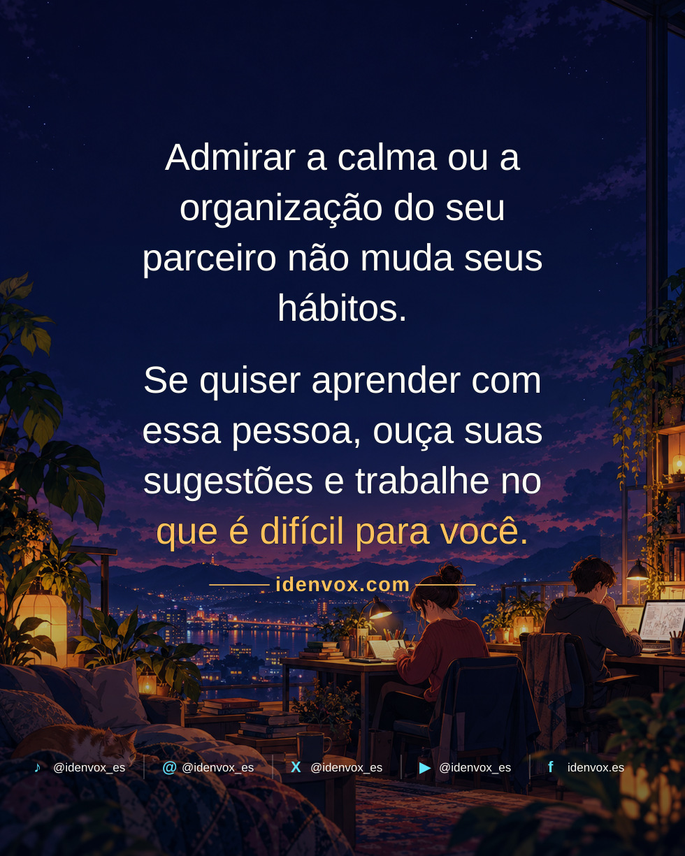 Escolher um parceiro com habilidades que faltam a você é só o começo