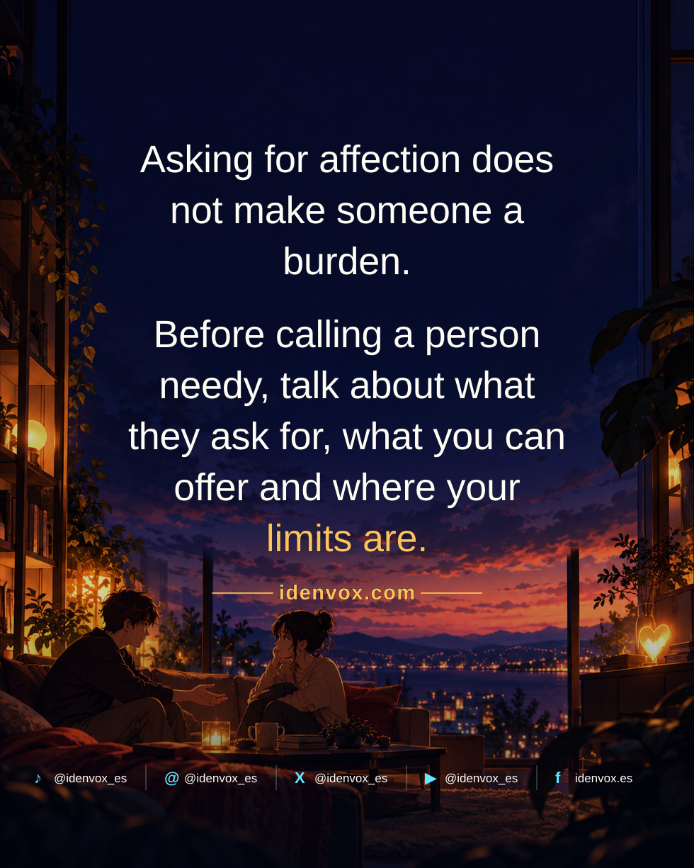 Needing Affection Does Not Make Someone Dependent