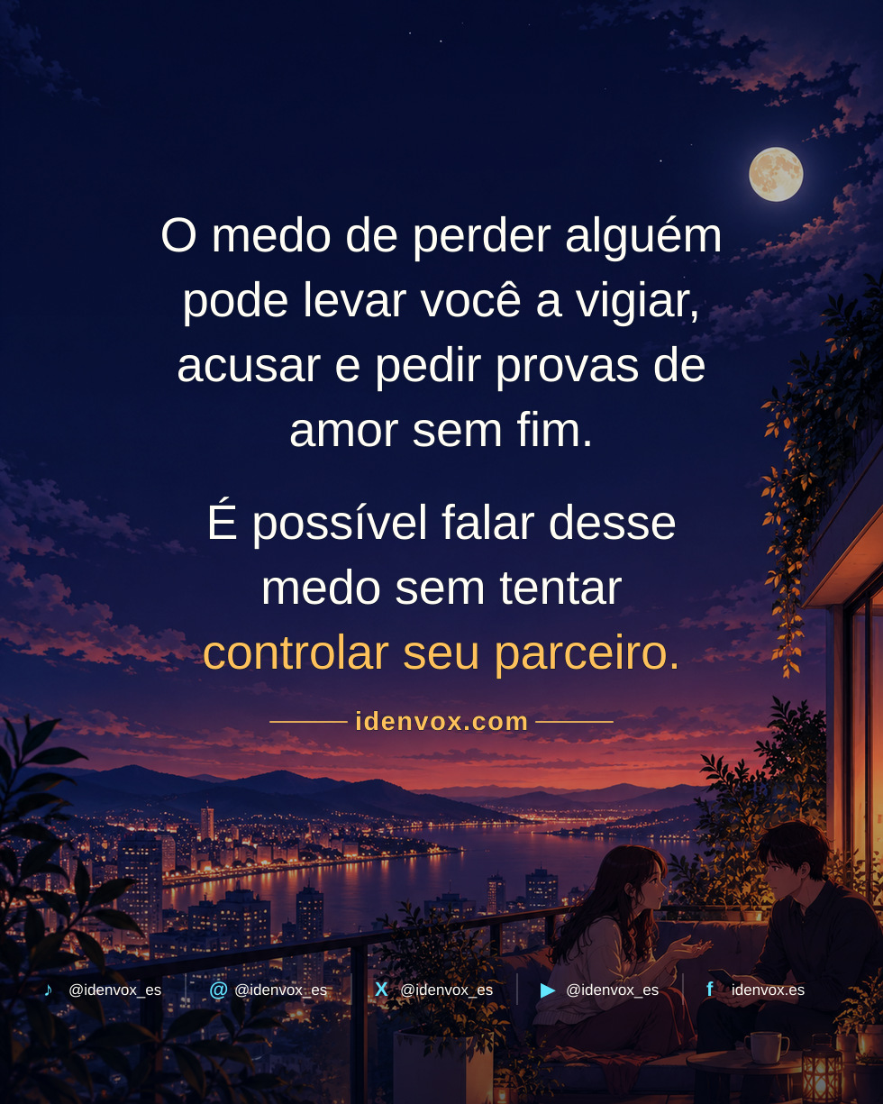 O medo de perder uma relação pode prejudicá-la
