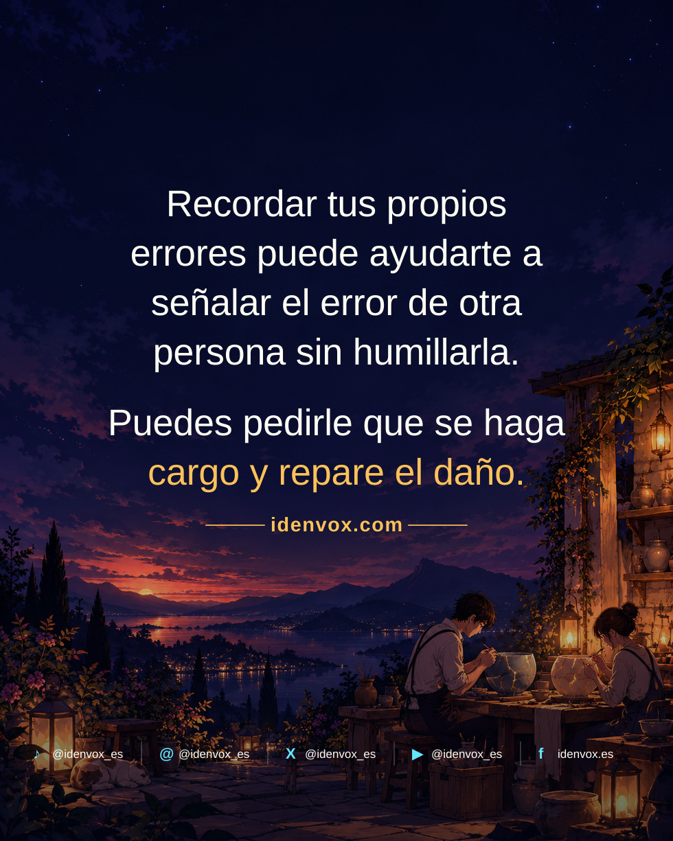 Reconocer nuestros errores puede ayudarnos a comprender a los demás