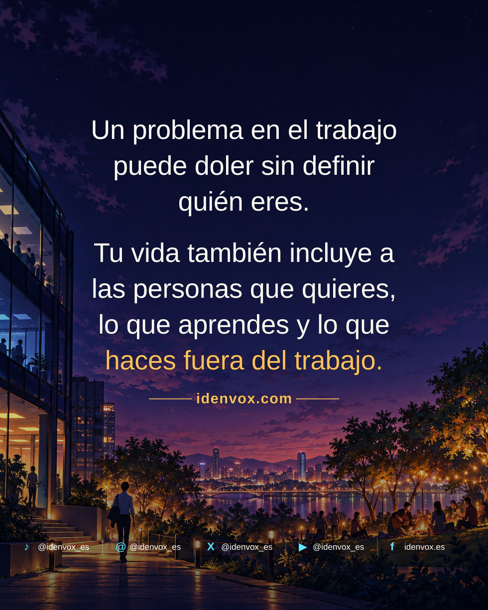 Cuando el trabajo define quién eres, cualquier fracaso se vuelve personal
