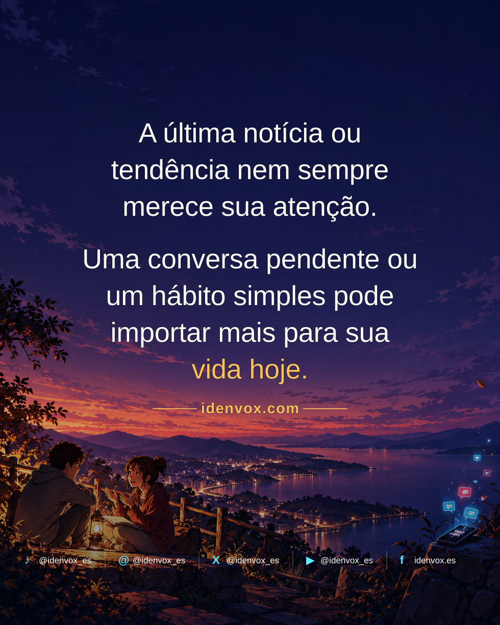 O mais novo nem sempre é o mais importante