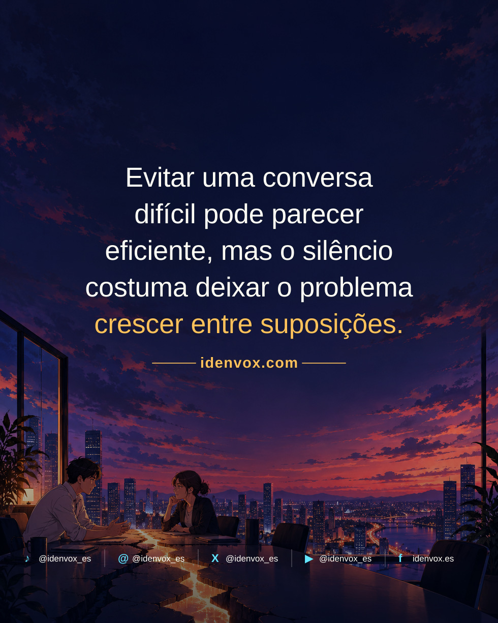 Quando evitar uma conversa prejudica a confiança no trabalho
